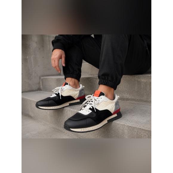 Givenchy Other - Givenchy Urban Street Runner Designer Sneakers Black White Red Size 11